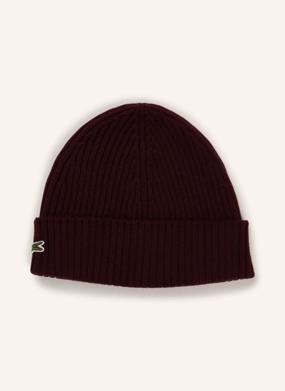 LACOSTE muts DONKERROOD