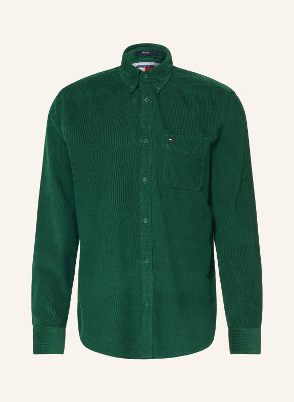 TOMMY JEANS Cordoverhemd Comfort Fit GROEN