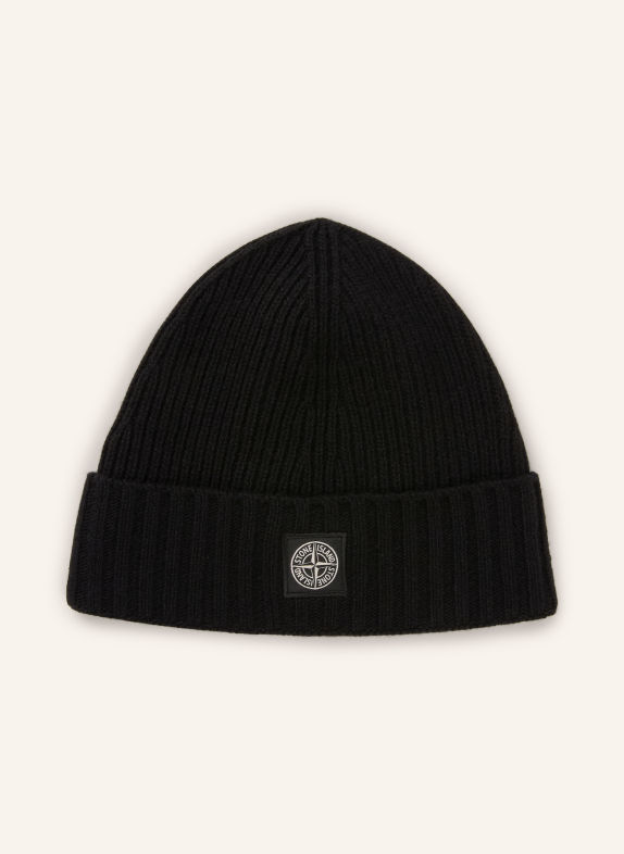 STONE ISLAND JUNIOR Czapka CZARNY