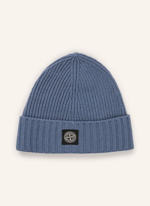 STONE ISLAND JUNIOR Czapka SZARONIEBIESKI