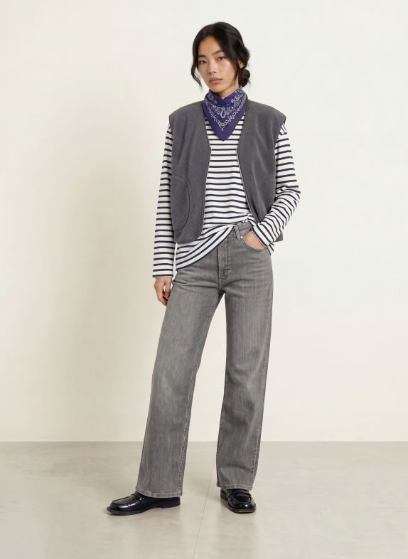 Marc O'Polo DENIM Wide Leg Jeans 0551 Dark Grey_Multi_20