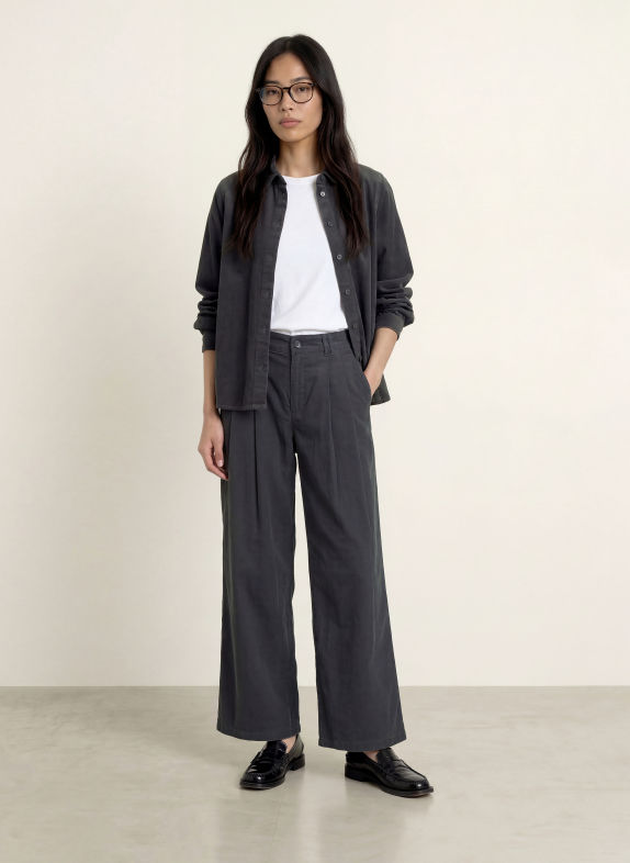 Marc O'Polo DENIM Corduroy shirt blouse GRAY