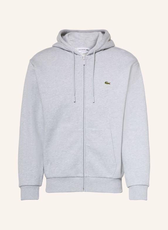 LACOSTE Zip-up sweatshirt LIGHT GRAY