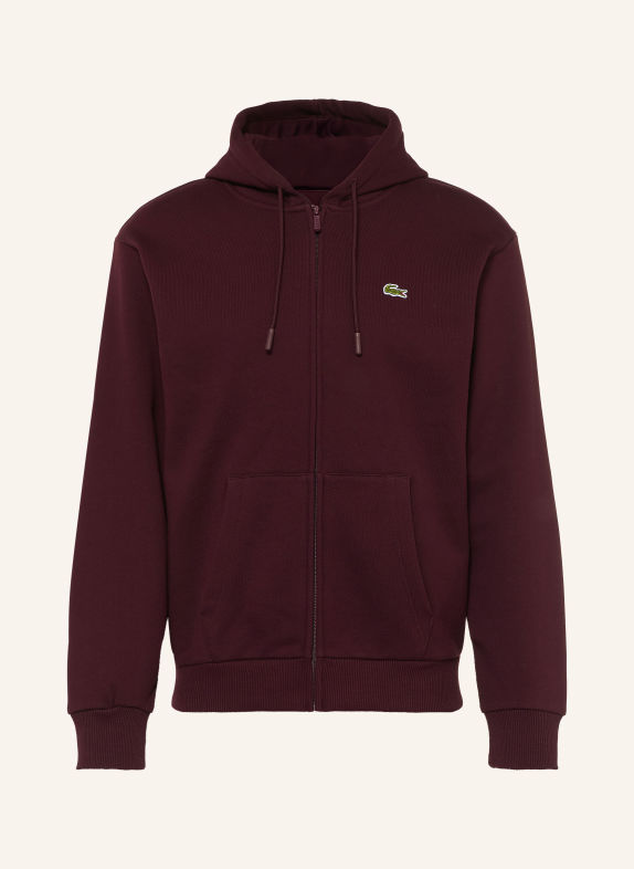 LACOSTE Mikina TMAVĚ ČERVENÁ