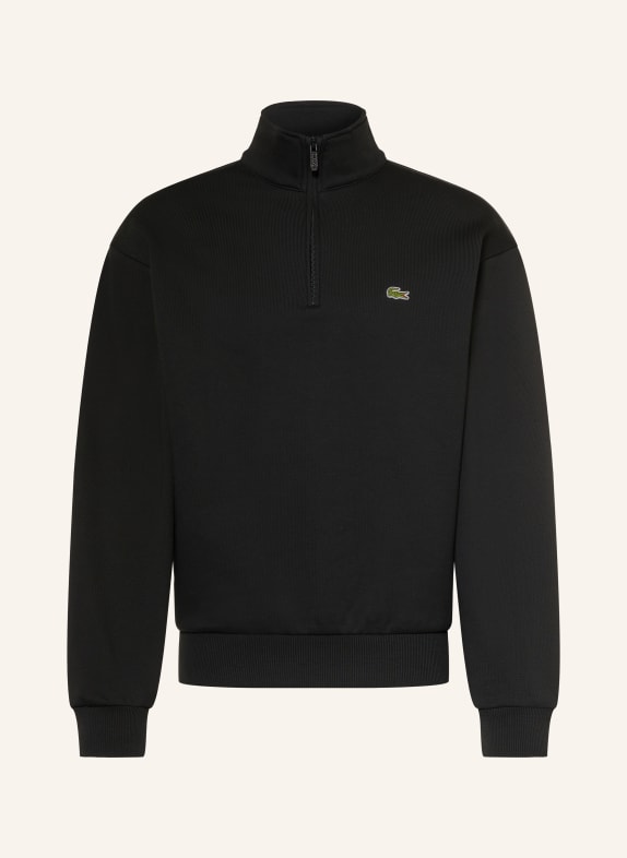 LACOSTE Half-zip sweatshirt BLACK