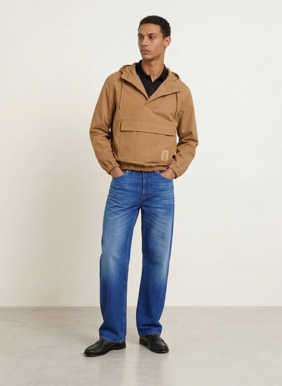 LACOSTE Blugi cu croială dreaptă ALBASTRU