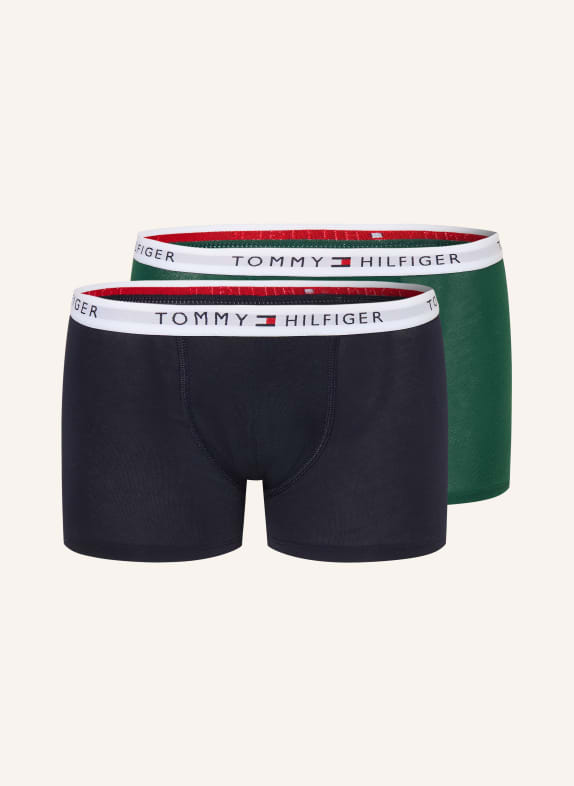 TOMMY HILFIGER Lot de 2 caleçons BLEU FONCÉ / GROEN