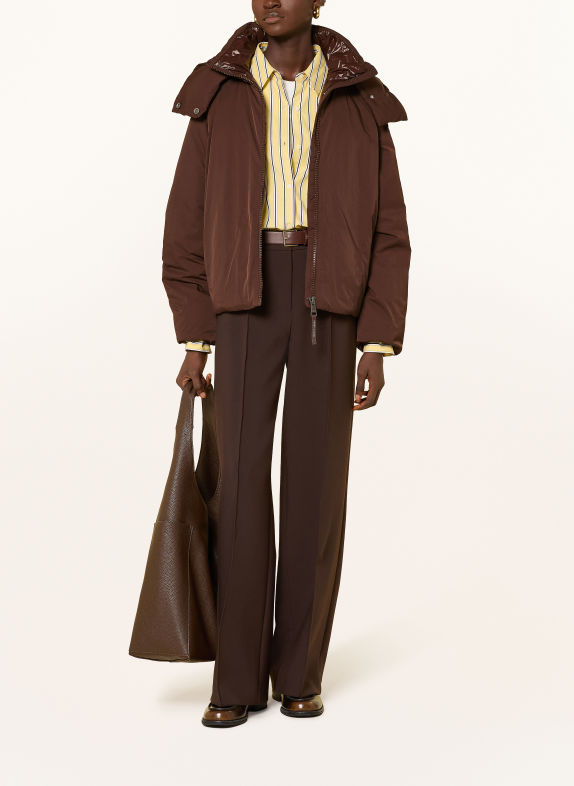 TOMMY HILFIGER Donsjas met afneembare capuchon MARRON FONCÉ