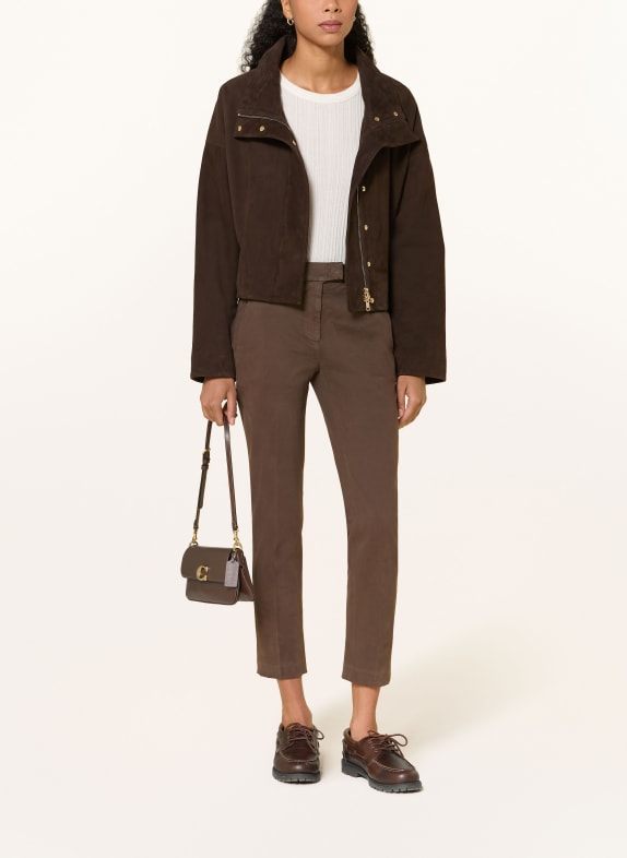 Dondup 7/8-Chino MARRON FONCÉ