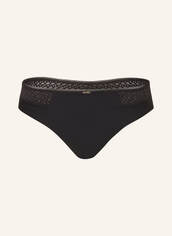 BOSS Slip en maille NOIR