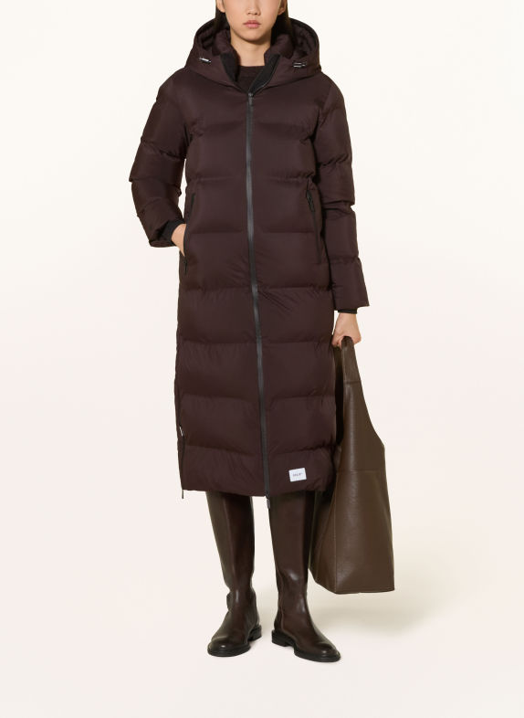 khujo Manteau matelassé LAREA MARRON FONCÉ
