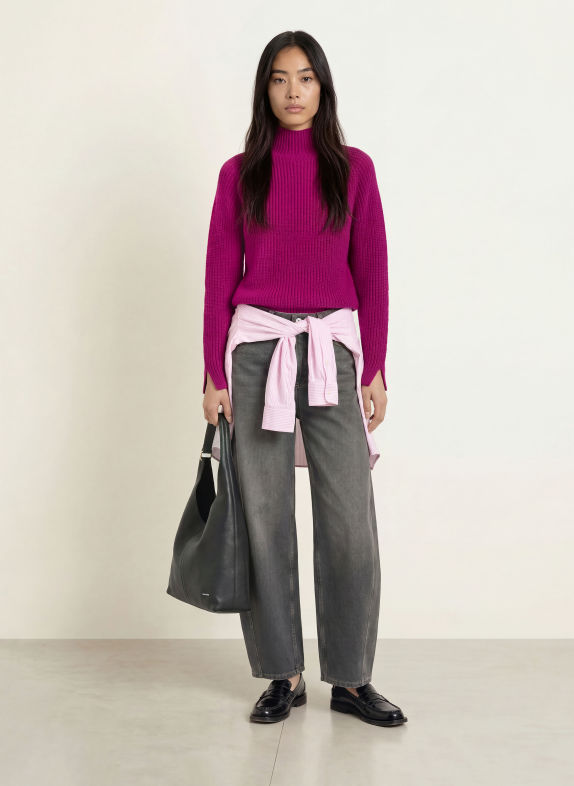 darling harbour Pullover mit Cashmere FUCHSIA