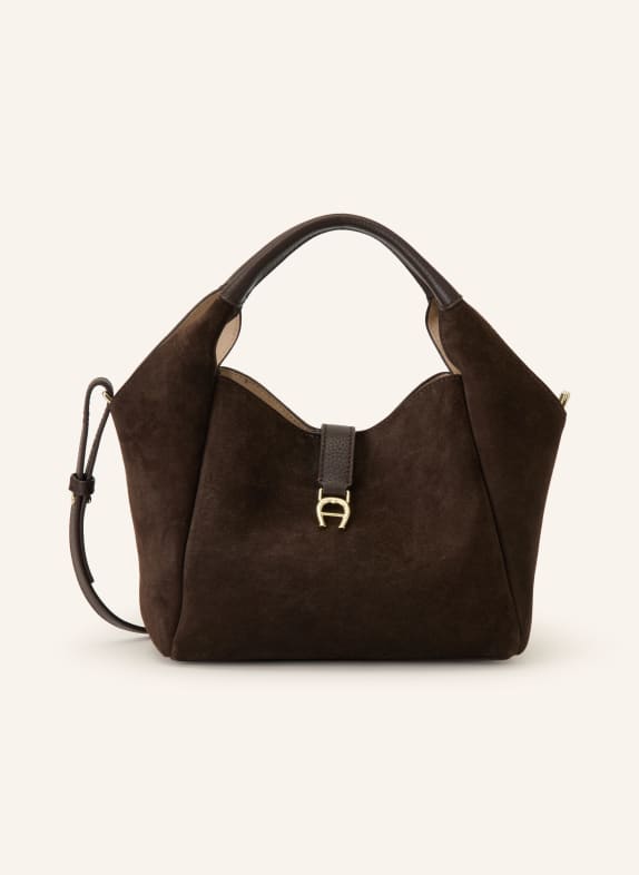 AIGNER Beuteltasche ZAIRA SMALL DUNKELBRAUN / GOLD