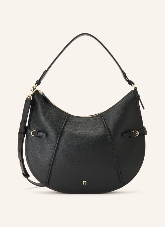 AIGNER CAVALLO MEDIUM Shoulder bag BLACK / GOLD