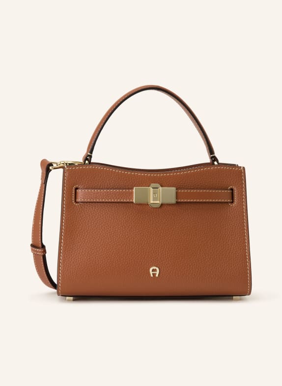 AIGNER Handtasche FARAH SMALL COGNAC / GOLD