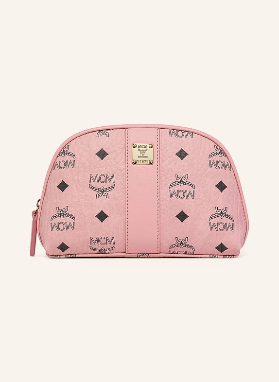 MCM AREN Makeup Bag PINK / GOLD / BLACK