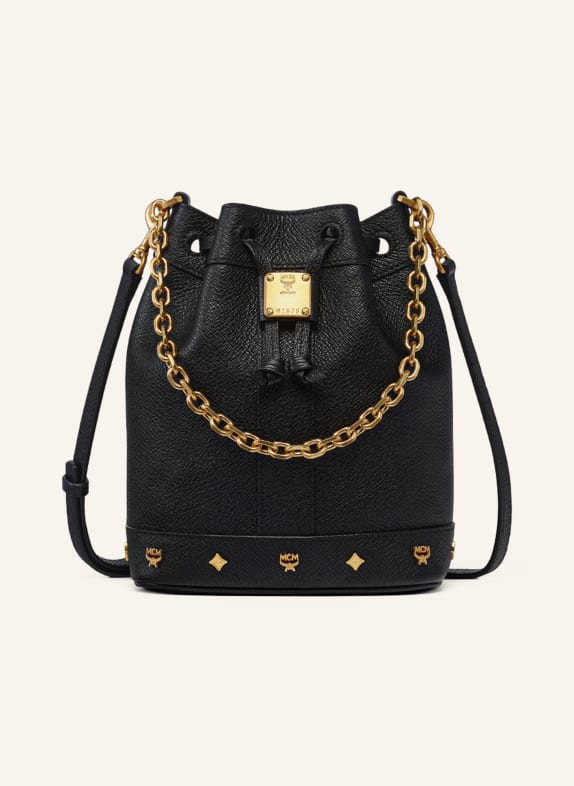 MCM DESSAU Bucket bag BLACK / GOLD