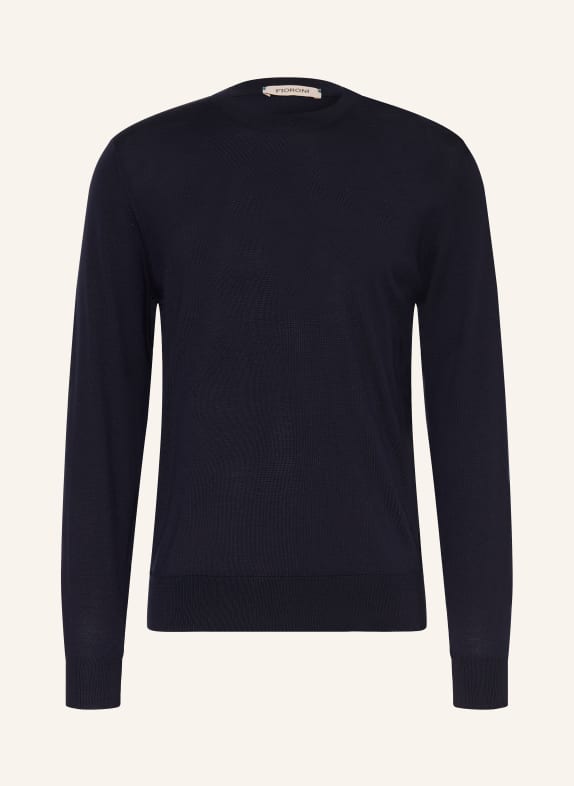 FIORONI Pullover aus Merinowolle DUNKELBLAU