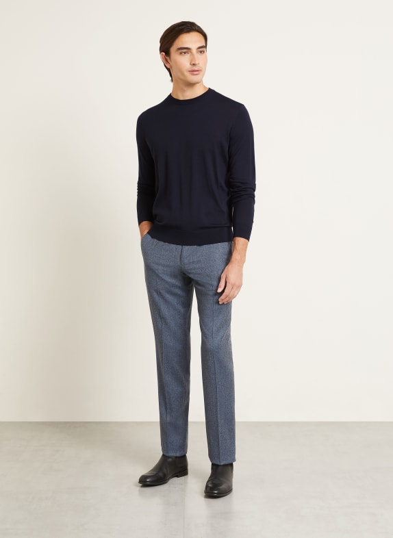 FIORONI Trui van merinowol DONKERBLAUW