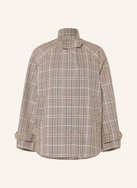 TOMMY HILFIGER Płaszcz SZAROBRĄZOWY / BRĄZOWY / CZARNY