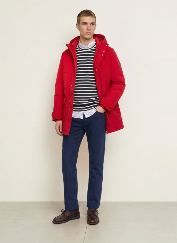 TOMMY HILFIGER Jacheta din puf ROCKIE ROȘU