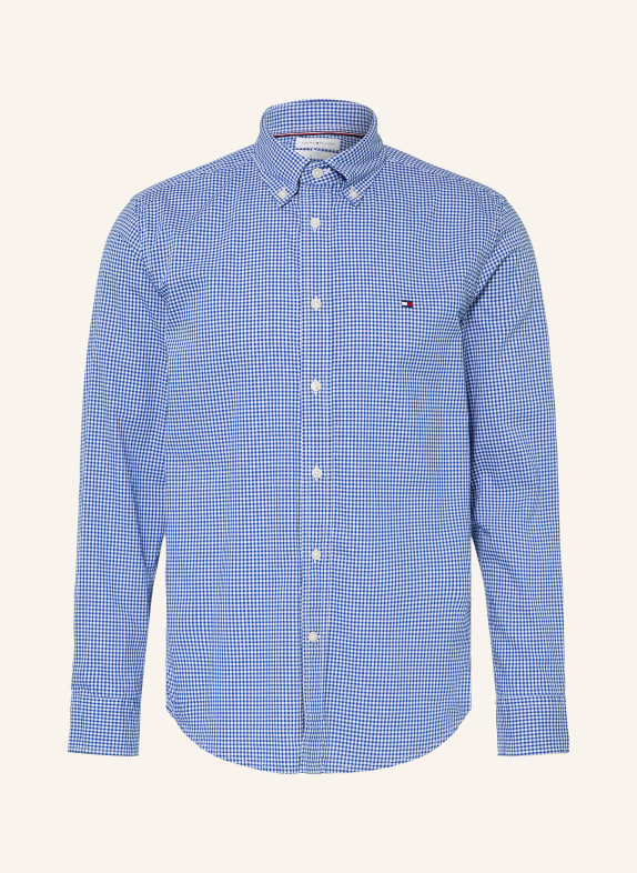 TOMMY HILFIGER Hemd Comfort Fit BLAU / WEISS