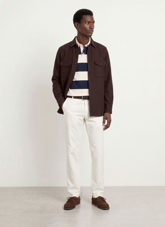 TOMMY HILFIGER Overshirt MARRON FONCÉ