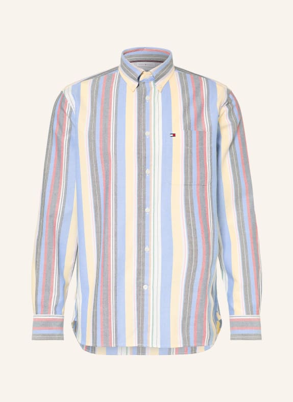 TOMMY HILFIGER Oxfordhemd Classic Fit HELLBLAU / HELLROT / HELLGELB