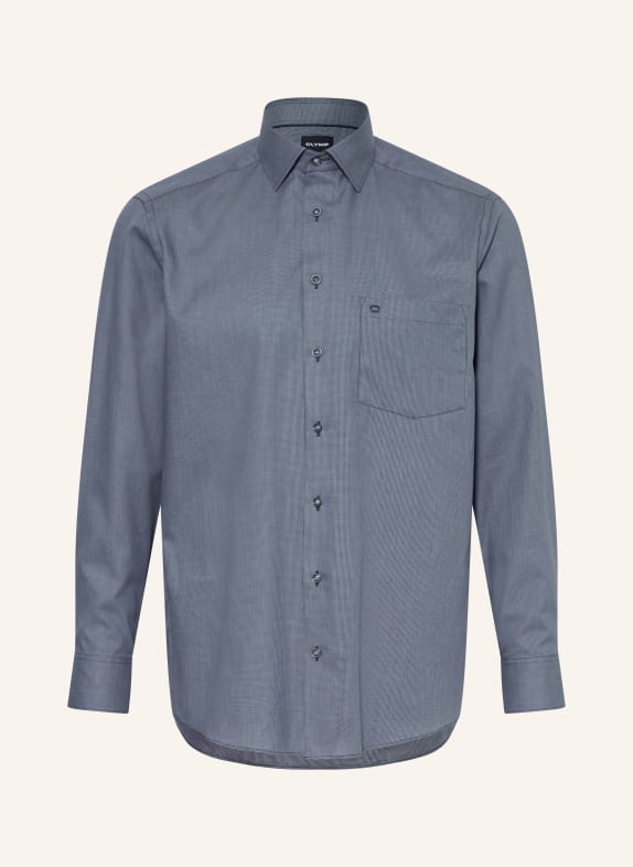 OLYMP Chemise Luxor coupe confort BLEU FONCÉ / BLEU CLAIR