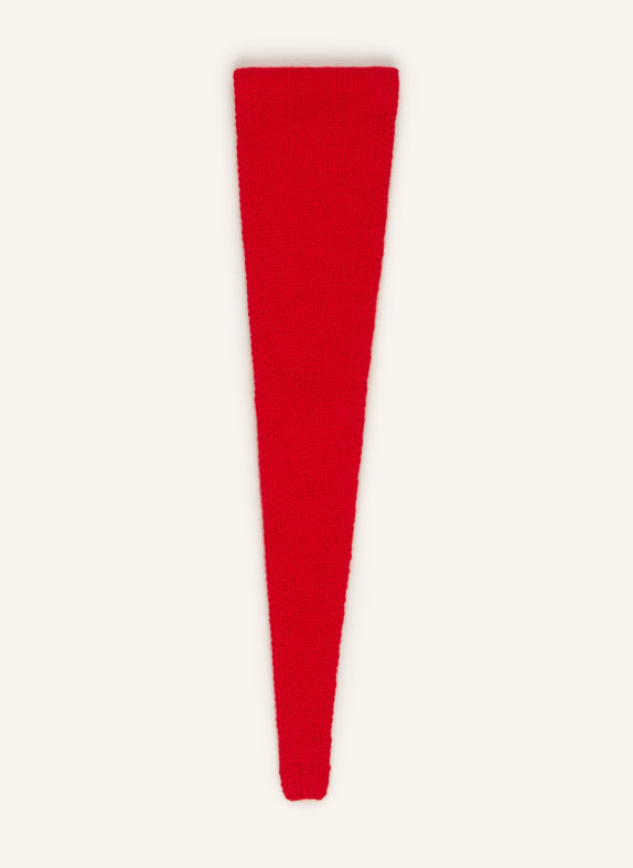 darling harbour Triangular scarf with cashmere RED