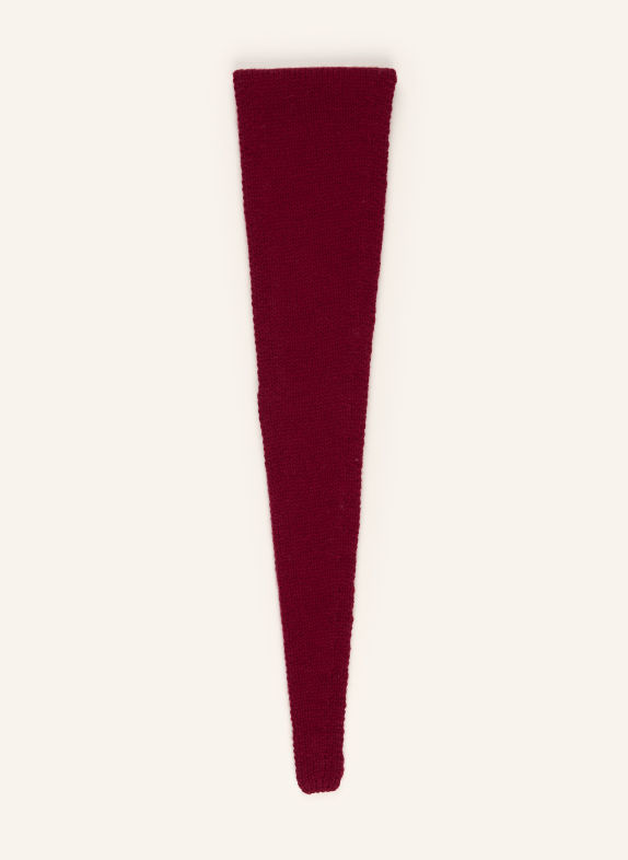 darling harbour Triangular scarf with cashmere BORDEAUX