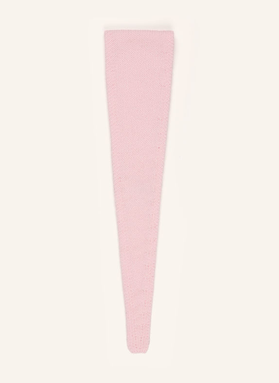 darling harbour Triangular scarf with cashmere ROSE