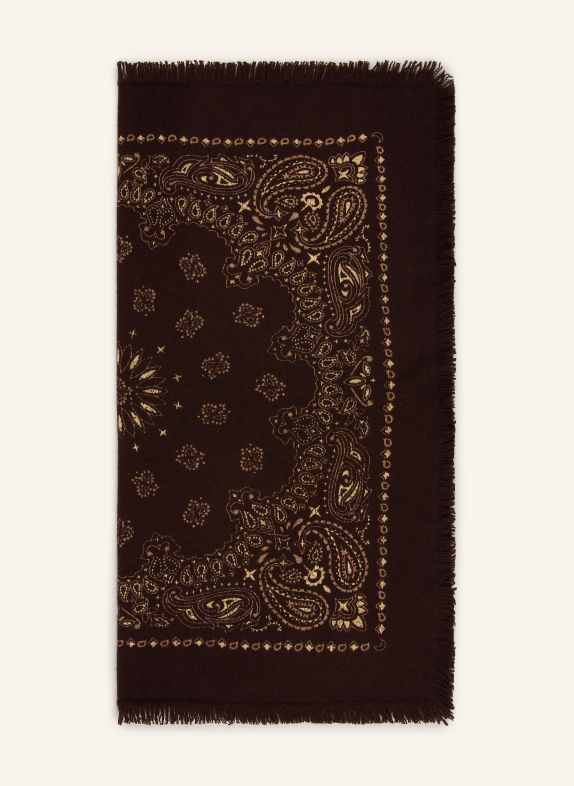 darling harbour Tuch mit Cashmere DARK BROWN