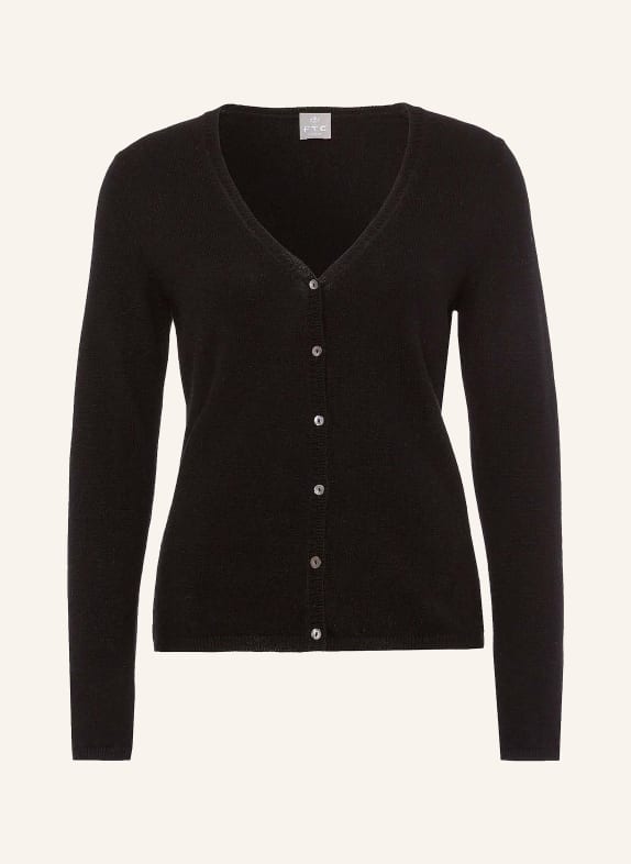 FTC CASHMERE Strickjacke aus Cashmere SCHWARZ