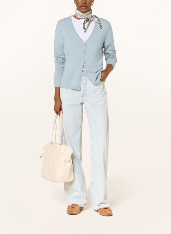 FTC CASHMERE Vest van kasjmier LICHTBLAUW