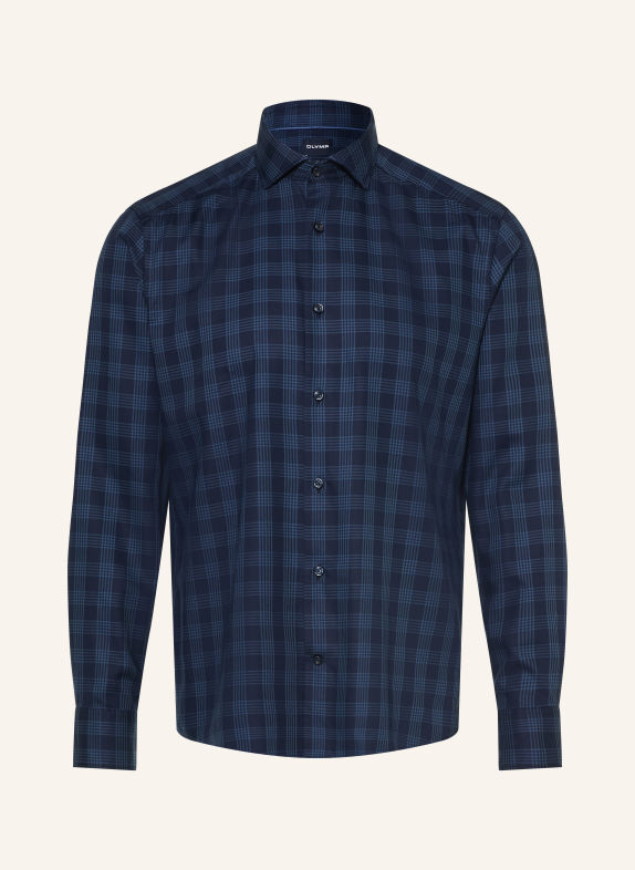 OLYMP Chemise Smart, coupe moderne BLEU FONCÉ / BLEU