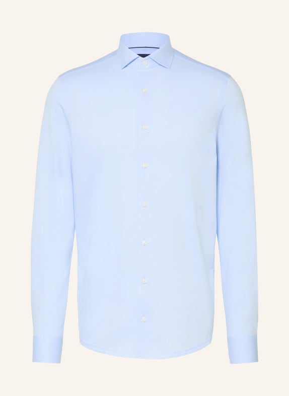 OLYMP Hemd Japanese Knitted modern fit HELLBLAU