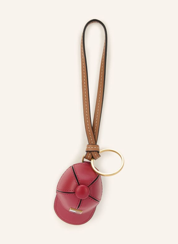 TOMMY HILFIGER Bag charm DARK RED / GOLD
