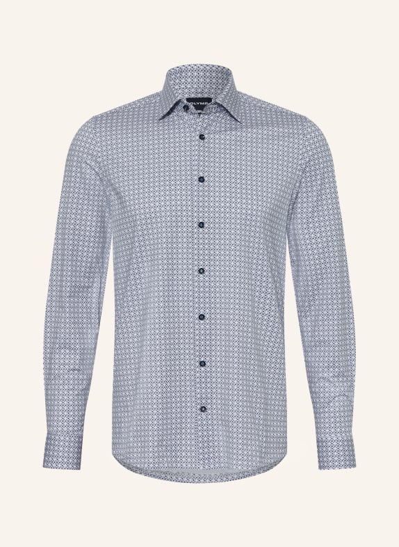 OLYMP Hemd 24/Seven body fit HELLBLAU / GRAU / WEISS