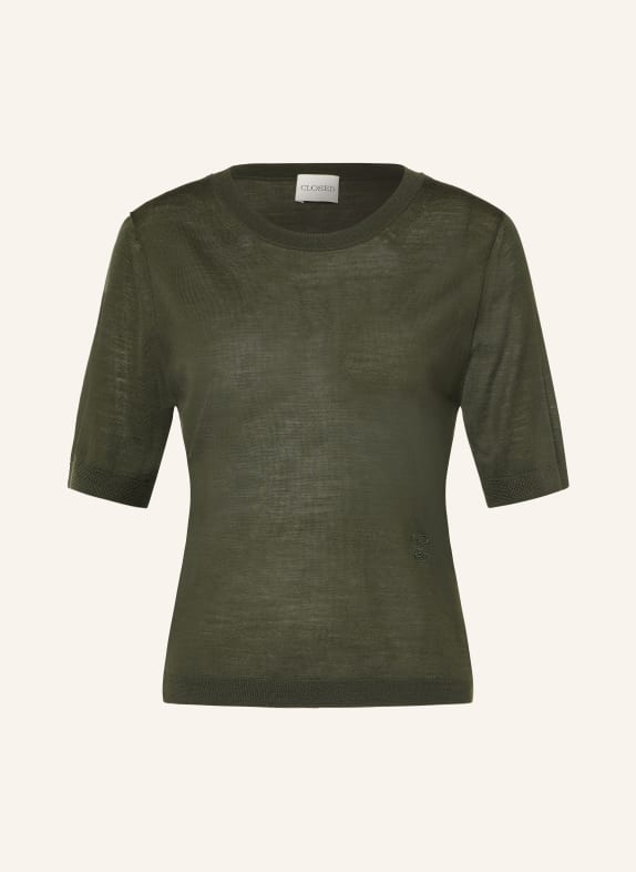 CLOSED Strickshirt DUNKELGRÜN