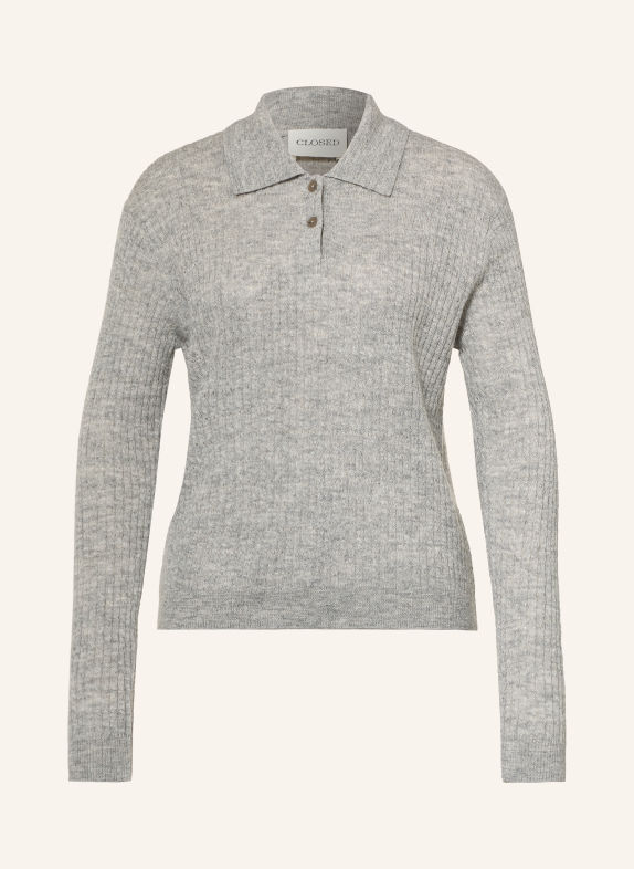 CLOSED Knit polo shirt GRAY