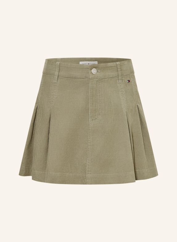 TOMMY HILFIGER Corduroy skirt KHAKI