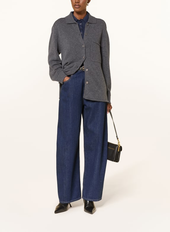 FTC CASHMERE Vest van kasjmier DONKERGRIJS