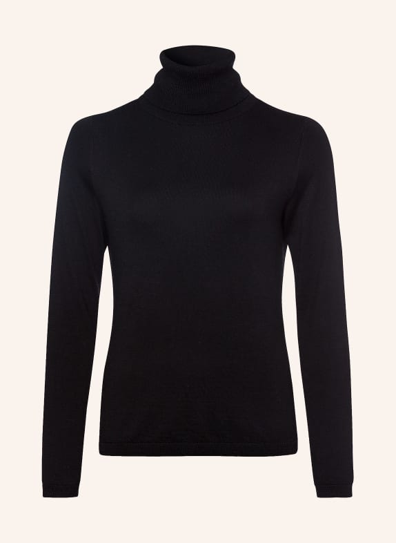 FTC CASHMERE Rollkragenpullover mit Cashmere SCHWARZ