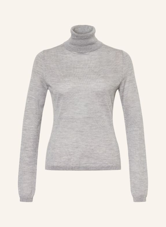 FTC CASHMERE Coltrui met col en kasjmier LICHTGRIJS