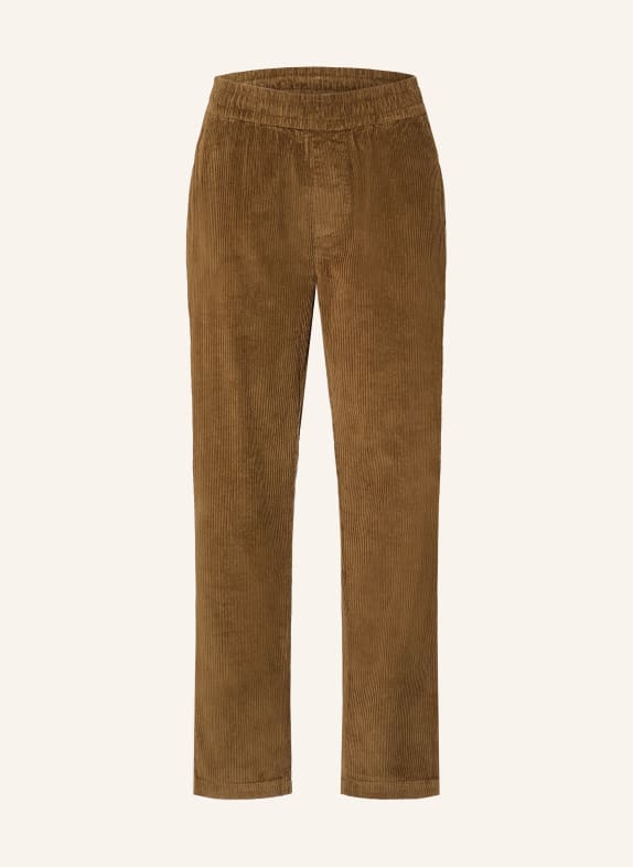 NOWADAYS Cordhose im Jogging-Stil Regular Fit DUNKELBRAUN
