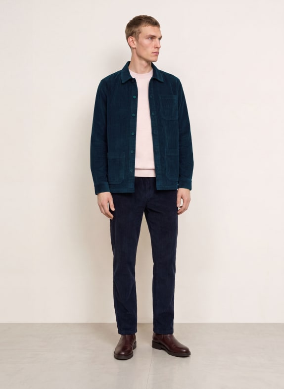 NOWADAYS Cord-Overshirt DUNKELBLAU