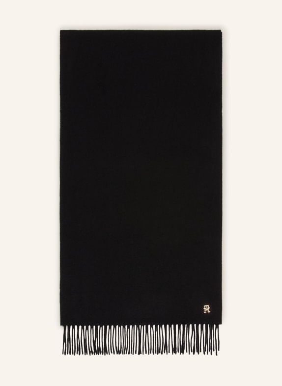 TOMMY HILFIGER Cashmere Scarf BLACK