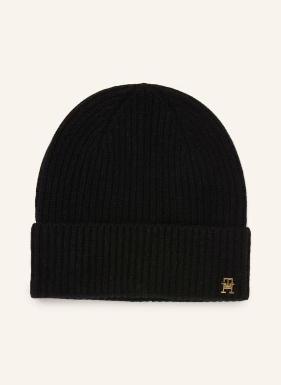 TOMMY HILFIGER Cashmere Hat BLACK
