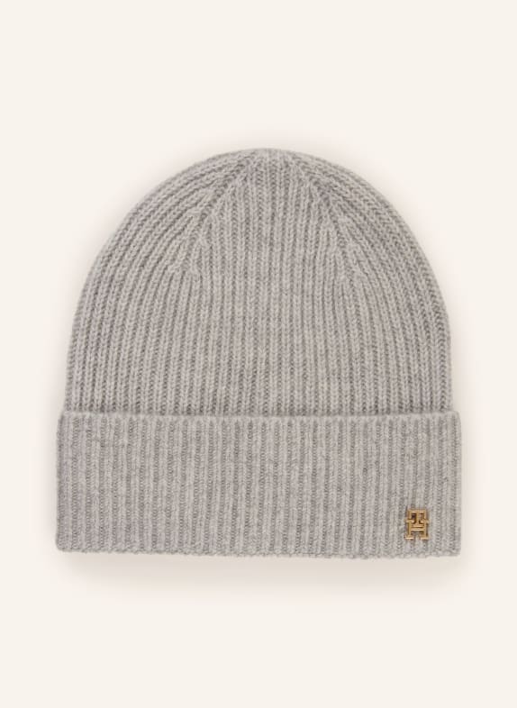 TOMMY HILFIGER Cashmere Hat LIGHT GRAY
